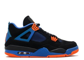 Air Jordan 4 Retro "Cavs" Noir Orange Bleu (308497-027)