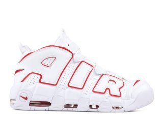 Nike Air More Uptempo 96 Blanc Rouge Blanc (921948-102)