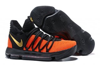 Nike KD X 10 Orange Noir Or