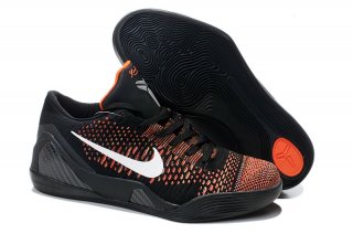 Nike Kobe IX 9 Elite Low Noir Orange Blanc
