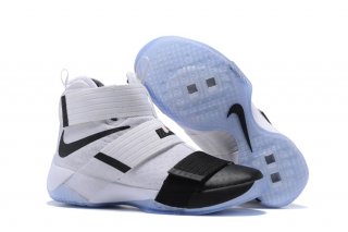 Nike Lebron Soldier X 10 "Black Toe" Blanc Noir