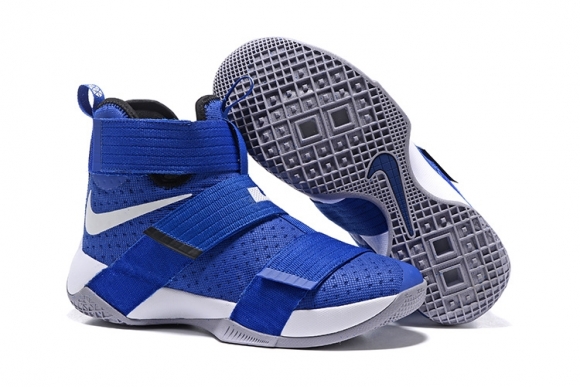 Nike Lebron Soldier X 10 Bleu Blanc