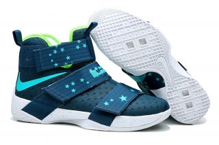 Nike Lebron Soldier X 10 Vert Volt Bleu