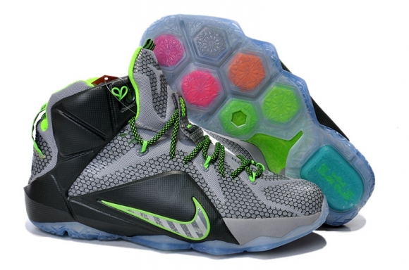 Nike Lebron XII 12 "Dunk Force" Gris Noir