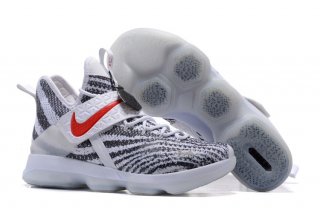 Nike Lebron XIV 14 "Zebra Stripes" White Red Black
