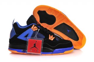 Air Jordan 4 Noir Bleu Orange