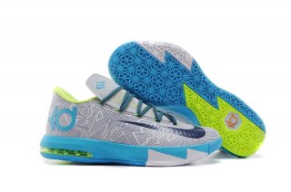 Nike KD 6 Gris Bleu Vert