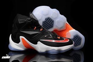 Nike Lebron 13 Noir Blanc Orange