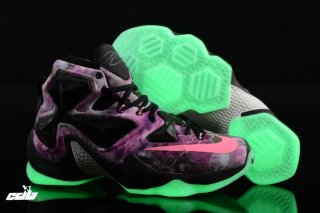 Nike Lebron 13 Pourpre Fluorescent Vert