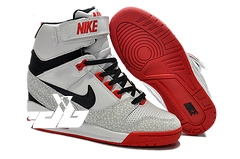 Nike Air Revolution Sky High Wedge Sneakers Blanc Noir Rouge (599410-010)