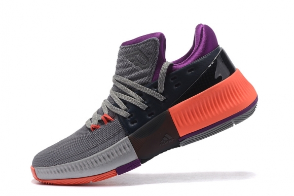 Adidas Damian Lillard III 3 Gris Pourpre Orange