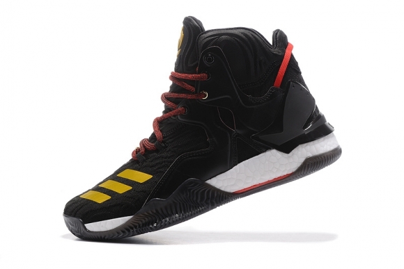 Adidas Derrick Rose VII 7 Noir Rouge Gold