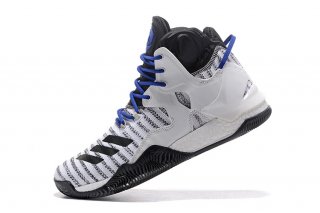 Adidas Derrick Rose VII 7 "Primeknit Thunderbolt" Blanc Bleu (b72720)