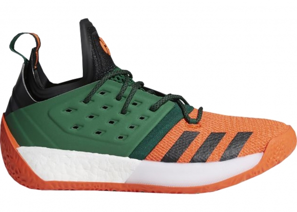 Adidas Harden Vol 2 "University Of Miami" Orange Vert (aq0397)