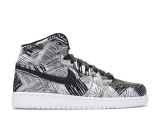 Air Jordan 1 High Bhm (Gs) Blanc Noir (739640-110)