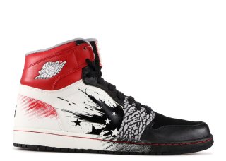 Air Jordan 1 High Dw "Dave White (Wings Of The Future)" Noir Rouge Blanc (464803-001)