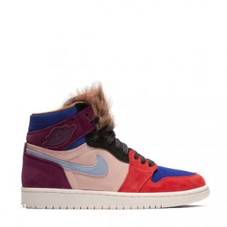 Air Jordan 1 High Og Aleali May "Fur Tongue" Rouge Bleu (bv2613-600)