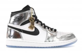 Air Jordan 1 High "Pass The Torch" Chrome Argent Blanc (aq7476-016)