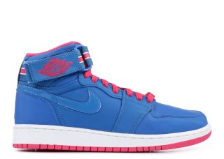 Air Jordan 1 High Strap (Gs) Bleu Rose (343184-441)