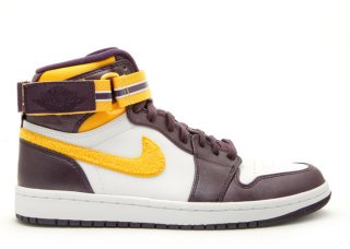 Air Jordan 1 High Strap Pourpre Jaune (342132-571)