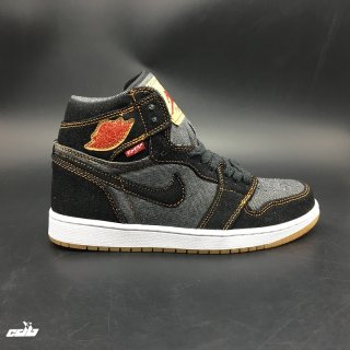 Air Jordan 1 Levis Noir Gris