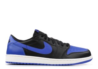 Air Jordan 1 Low Og "Royal" Noir Bleu (705329-004)