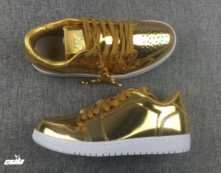 Air Jordan 1 Low Pinnacle Métallique Or