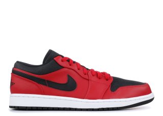 Air Jordan 1 Low Rouge Noir Blanc (553558-602)