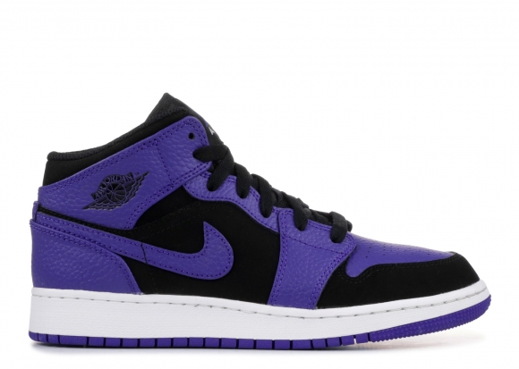 Air Jordan 1 Mid (Gs) Noir Pourpre (554725-051)