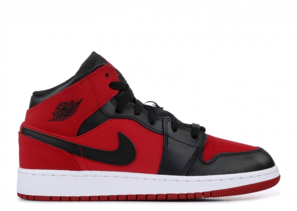 Air Jordan 1 Mid Gs Rouge Noir (554725-610)