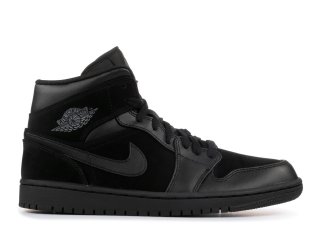 Air Jordan 1 Mid Noir Gris (554724-050)