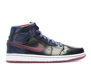 Air Jordan 1 Mid Nouveau Yoth Noir Rouge (652484-405)