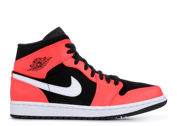 Air Jordan 1 Mid Orange Noir (554724-061)