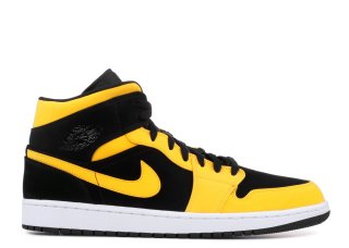 Air Jordan 1 Mid "Reverse New Love" Noir Or Blanc (554724-071)