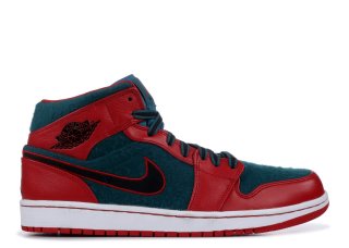 Air Jordan 1 Mid Rouge alzavola (633206-608)