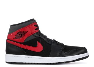 Air Jordan 1 Mid Rouge Noir (554724-024)