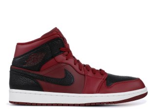 Air Jordan 1 Mid Rouge Noir Blanc (554724-601)