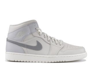 Air Jordan 1 Mid Se Blanc Gris (852542-003)