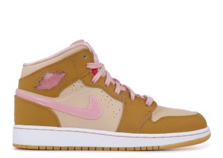 Air Jordan 1 Mid Wb Gg (Gs) "Lola Bunny" Rose Marron (724072-730)