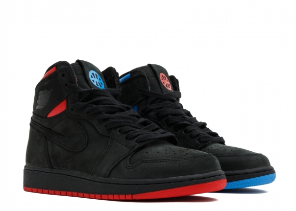 Air Jordan 1 Ret High Og Q54 Bg Noir Bleu (ah1041-054)