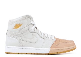 Air Jordan 1 Ret High Prem Blanc Métallique Or (ah7389-107)