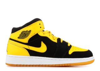 Air Jordan 1 Retro (Gs) "Old Love New Love/Beginning Moments" Noir Jaune (307383-071)