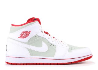 Air Jordan 1 Retro "Hare" Gris Blanc Rouge (374454-011)