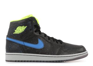 Air Jordan 1 Retro High Bhm "Black History Month" Noir Volt Bleu (579591-012)