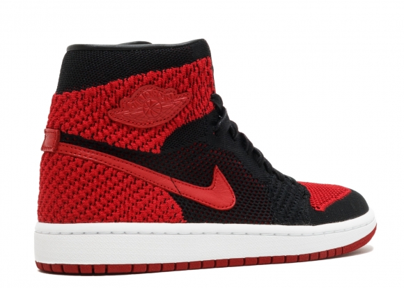 Air Jordan 1 Retro High Flyknit Bg (Gs) "Flyknit" Noir Rouge (1) (919702-001)