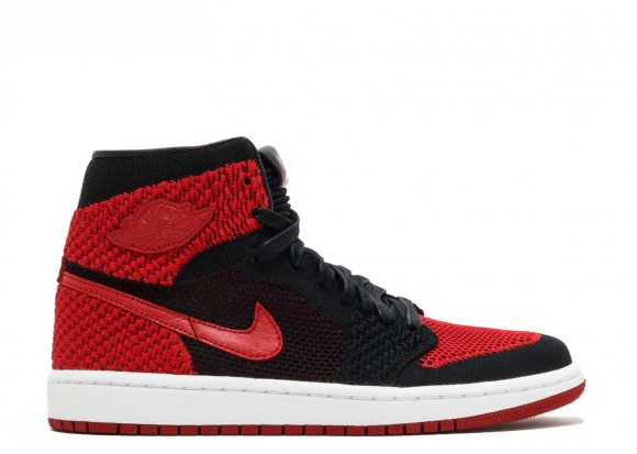 Air Jordan 1 Retro High Flyknit Bg (Gs) "Flyknit" Noir Rouge Blanc (919702-001)