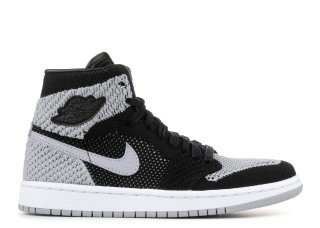 Air Jordan 1 Retro High Flyknit Bg "Shadow" Noir Gris (919702-003)