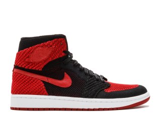 Air Jordan 1 Retro High Flyknit "Flyknit" Rouge Noir (919704-001)