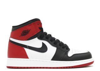 Air Jordan 1 Retro High Og Bg (Gs) "Black Toe 2016 Release" Blanc Noir Rouge (575441-125)