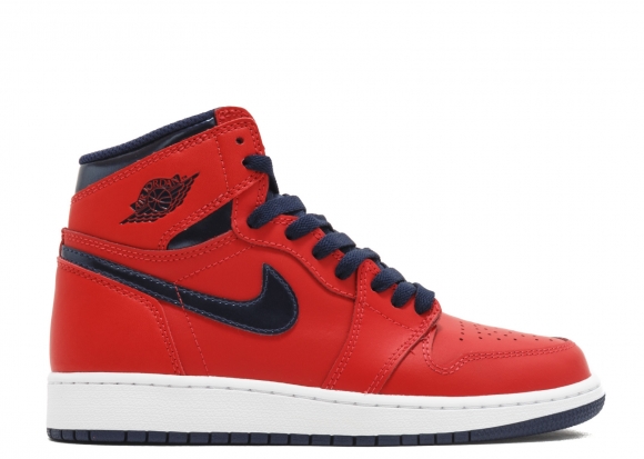 Air Jordan 1 Retro High Og Bg (Gs) "David Letterman" Rouge Noir (575441-606)